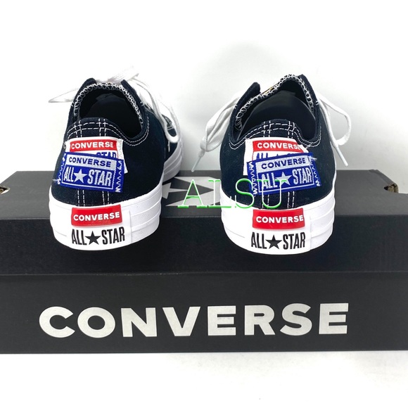 Converse Ctas Canvas Low Black Rush Blue Men’s - Picture 5 of 10